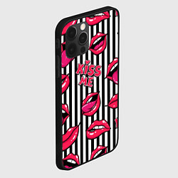 Чехол для iPhone 12 Pro Kiss Me - pattern, цвет: 3D-черный — фото 2