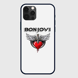 Чехол для iPhone 12 Pro Bon Jovi, цвет: 3D-черный