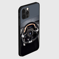 Чехол для iPhone 12 Pro BMW - salon, цвет: 3D-черный — фото 2