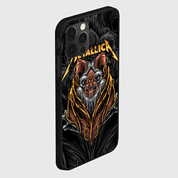 Чехол для iPhone 12 Pro Metallica мышь летучая, цвет: 3D-черный — фото 2