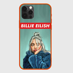 Чехол для iPhone 12 Pro Billie Eilish, цвет: 3D-красный