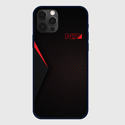 Чехол для iPhone 12 Pro Mass Effect N7, цвет: 3D-черный