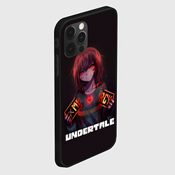 Чехол для iPhone 12 Pro Undertale - Чара: mercy, цвет: 3D-черный — фото 2