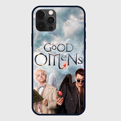Чехол для iPhone 12 Pro Good Omens, цвет: 3D-черный
