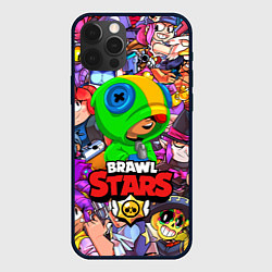 Чехол для iPhone 12 Pro BRAWL STARS LEON, цвет: 3D-черный