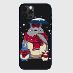 Чехол для iPhone 12 Pro My Neighbor Totoro, цвет: 3D-черный