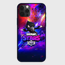 Чехол для iPhone 12 Pro BRAWL STARS CROW, цвет: 3D-черный