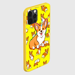 Чехол для iPhone 12 Pro Corgi, цвет: 3D-желтый — фото 2