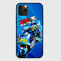 Чехол для iPhone 12 Pro Suzuki MotoGP, цвет: 3D-черный