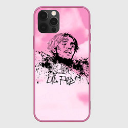 Чехол для iPhone 12 Pro LIL PEEP, цвет: 3D-малиновый