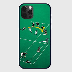 Чехол для iPhone 12 Pro Игра в регби, цвет: 3D-черный