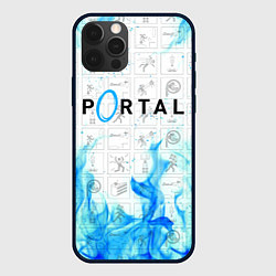 Чехол для iPhone 12 Pro PORTAL, цвет: 3D-черный