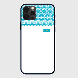 Чехол для iPhone 12 Pro Казахстан Форма, цвет: 3D-черный