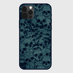 Чехол для iPhone 12 Pro Skull, цвет: 3D-черный