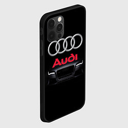 Чехол для iPhone 12 Pro AUDI, цвет: 3D-черный — фото 2