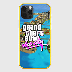 Чехол для iPhone 12 Pro GRAND THEFT AUTO:VICE CITY, цвет: 3D-желтый