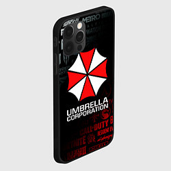 Чехол для iPhone 12 Pro RESIDENT EVIL UMBRELLA CORP, цвет: 3D-черный — фото 2