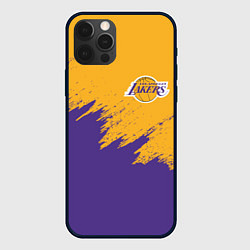 Чехол для iPhone 12 Pro LA LAKERS, цвет: 3D-черный