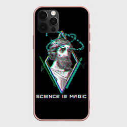 Чехол для iPhone 12 Pro Magic is science - Пифагор, цвет: 3D-светло-розовый