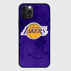 Чехол для iPhone 12 Pro LA LAKERS, цвет: 3D-черный