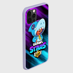 Чехол для iPhone 12 Pro BRAWL STARS LEON SHARK, цвет: 3D-светло-сиреневый — фото 2