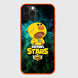 Чехол для iPhone 12 Pro Brawl Stars Leon Selly, цвет: 3D-красный