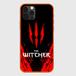 Чехол для iPhone 12 Pro THE WITCHER, цвет: 3D-красный