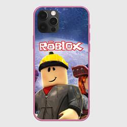 Чехол для iPhone 12 Pro ROBLOX, цвет: 3D-малиновый