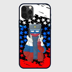 Чехол для iPhone 12 Pro CountryHumans, цвет: 3D-черный