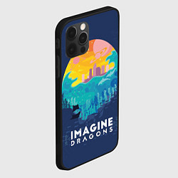 Чехол для iPhone 12 Pro Imagine Dragons, цвет: 3D-черный — фото 2