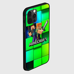 Чехол для iPhone 12 Pro MINECRAFT, цвет: 3D-черный — фото 2