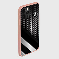 Чехол для iPhone 12 Pro BMW, цвет: 3D-светло-розовый — фото 2