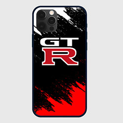 Чехол для iPhone 12 Pro NISSAN GTR, цвет: 3D-черный