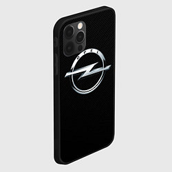 Чехол для iPhone 12 Pro Opel, цвет: 3D-черный — фото 2
