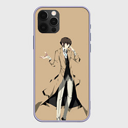 Чехол для iPhone 12 Pro Osamu Dazai, цвет: 3D-светло-сиреневый