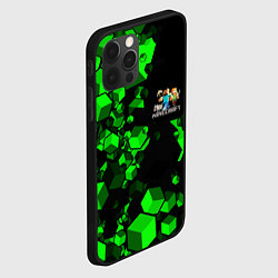 Чехол для iPhone 12 Pro MINECRAFT, цвет: 3D-черный — фото 2