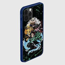 Чехол для iPhone 12 Pro KIMETSU NO YAIBA, цвет: 3D-тёмно-синий — фото 2