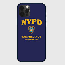 Чехол для iPhone 12 Pro Бруклин 9-9 департамент NYPD, цвет: 3D-черный