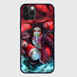 Чехол для iPhone 12 Pro KIMETSU NO YAIBA, цвет: 3D-черный