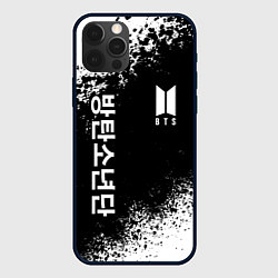 Чехол для iPhone 12 Pro BTS, цвет: 3D-черный