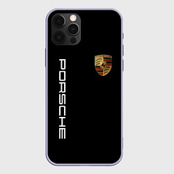 Чехол для iPhone 12 Pro PORSCHE, цвет: 3D-светло-сиреневый