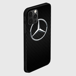 Чехол для iPhone 12 Pro MERCEDES, цвет: 3D-черный — фото 2