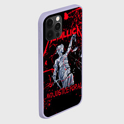 Чехол для iPhone 12 Pro Metallica, цвет: 3D-светло-сиреневый — фото 2
