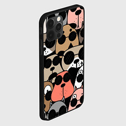 Чехол для iPhone 12 Pro Серьезные псы, цвет: 3D-черный — фото 2