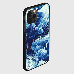 Чехол для iPhone 12 Pro Абстракция смешивание разводы, цвет: 3D-черный — фото 2