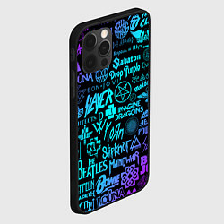 Чехол для iPhone 12 Pro ЛОГОТИПЫ РОК ГРУПП, цвет: 3D-черный — фото 2