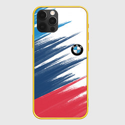 Чехол для iPhone 12 Pro BMW, цвет: 3D-желтый