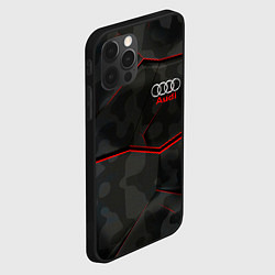 Чехол для iPhone 12 Pro AUDI, цвет: 3D-черный — фото 2