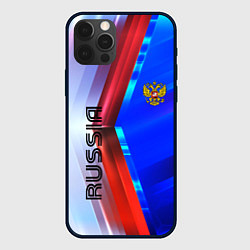 Чехол для iPhone 12 Pro RUSSIA SPORT, цвет: 3D-черный