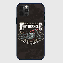 Чехол для iPhone 12 Pro American Motorcycle Z, цвет: 3D-черный